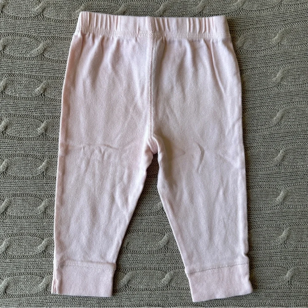 EUC Carter’s Baby Girl Outfit, Pink & Yellow “Papa Has My 💜”, 9 Months